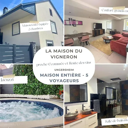 La Maison Du Vigneron - 5 Personnes 90m2 - Ecomusee - Proche Route Des Vins Semesterbostad